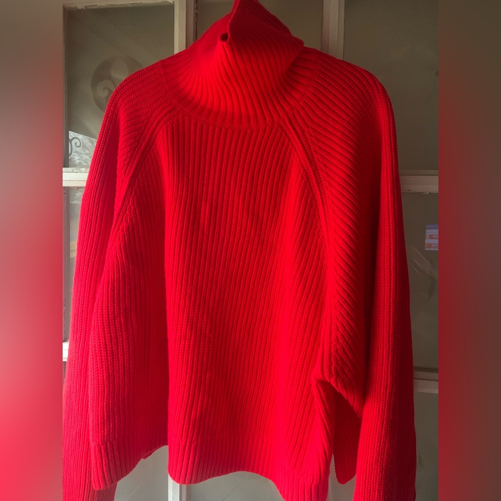 PINK Victoria's Secret Vibrant Red Turtleneck Sweater
